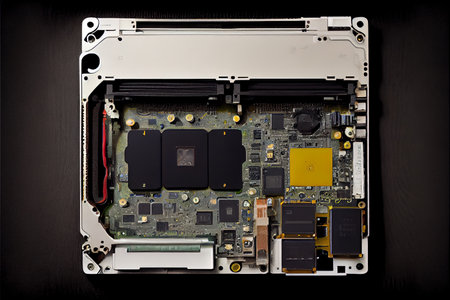 Laptop computer hardware. Generative Aiの素材