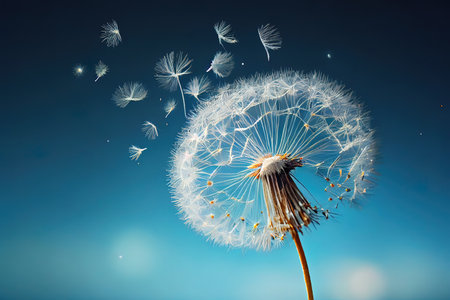 realistic dandelion. Generative Aiの素材