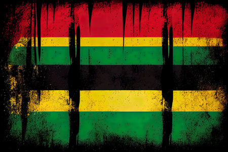 Abstract geometric watercolor retro background. Generative Aiの素材