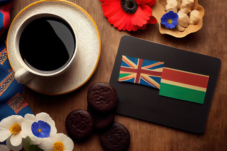 creative banner for Juneteenth day with Black Liberation African American flags. Generative Aiの素材