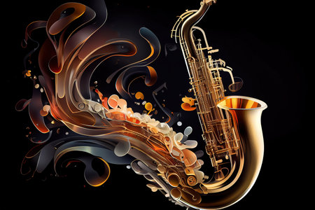 Music instruments,blackground concept. Generative Aiの素材