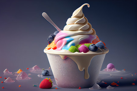 Frozen YogurtGenerative Aiの素材
