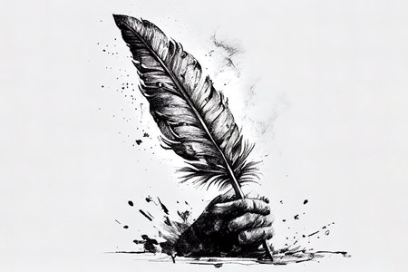 Set of Human Hands Holding Various Writing Tools. Generative Aiの素材