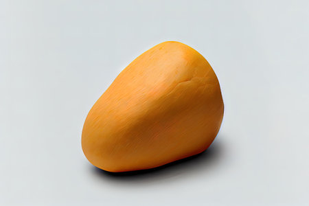 Special One natural Yam with white background, Nice shape Ai generativeの素材
