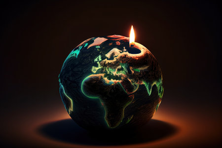 Earth hour ai generated art. Generative Aiの素材