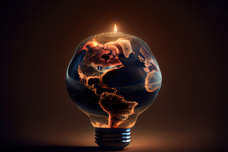 Earth hour ai generated art. Generative Aiの素材