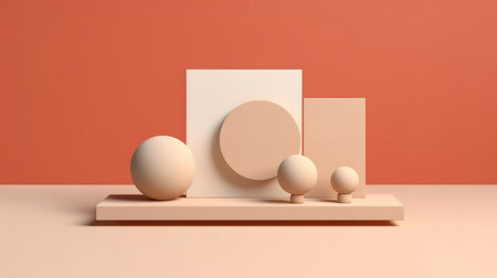 Minimal abstract background for branding and product . Generative Aiの素材