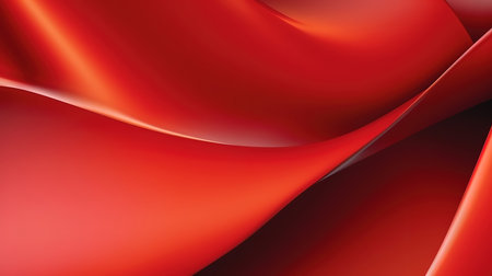 Christmas abstract red retro vintage ribbon line background. Generative Aiの素材