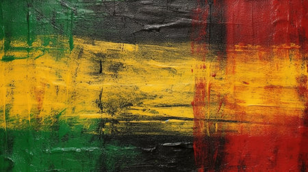 red yellow green paint color, paper texture stripes celebration background. Generative Aiの素材