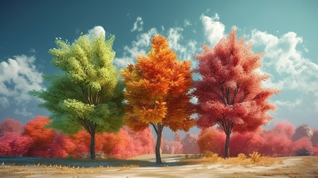 seasons of year. Generative Aiの素材