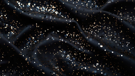 Black friday banner with falling sparkles. Generative Aiの素材