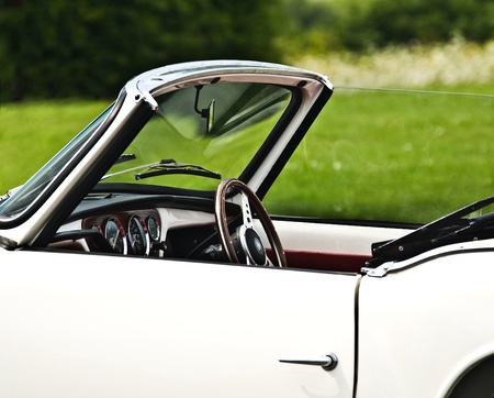 an old sports car