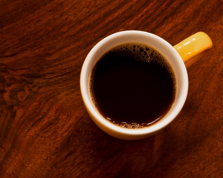 cup of coffee in coffee breakの写真素材
