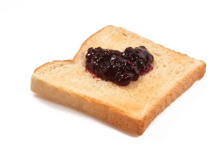 toast bread with jam