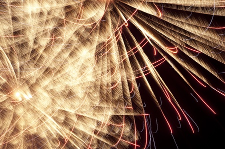 Fireworks against the night sky