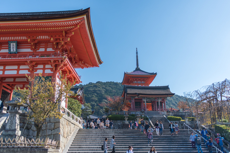 Kyoto, Japan - November 6, 2015: Taisan-ji Temple nearby Kiyomizu-dera Temple in Kyotoのeditorial素材