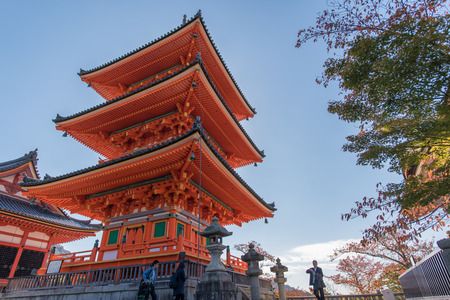 Kyoto, Japan - November 6, 2015: Taisan-ji Temple nearby Kiyomizu-dera Temple in Kyotoのeditorial素材