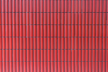 Red ceramic tiles, abstract texture backgroundの写真素材