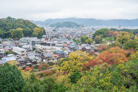 View from Himeji Castle, Japan.のeditorial素材