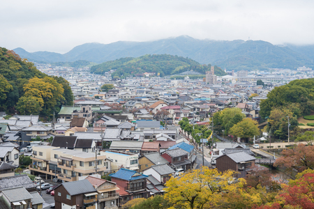 View from Himeji Castle, Japan.のeditorial素材