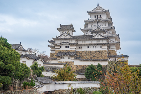 Himeji Castle in Japan, also called the white Heron castle - UNESCO world heritage site.のeditorial素材