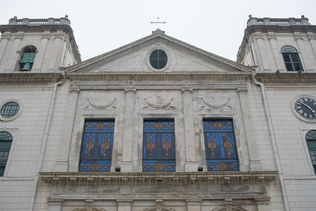 Cathedral, or Catedral Igreja da Sé is a part of Historic Center, as well as the hub of Catholicism in Macauの写真素材