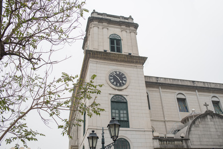 Cathedral, or Catedral Igreja da Sé is a part of Historic Center, as well as the hub of Catholicism in Macauの写真素材