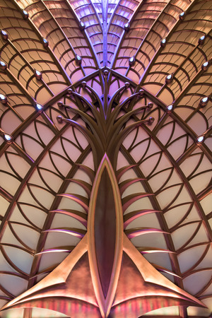 MACAU - March 13, 2016: Interior design of Macau Galaxy casino - Galaxy Casino is the landmark of Macau.のeditorial素材