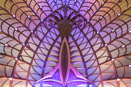 MACAU - March 13, 2016: Interior design of Macau Galaxy casino - Galaxy Casino is the landmark of Macau.のeditorial素材