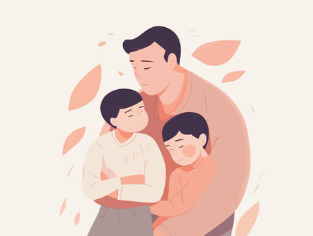 Flat color illustrations for Father's Dayのイラスト素材