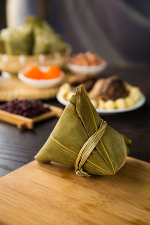 Traditional Chinese Folk Custom Dragon Boat Festival Zongziの写真素材
