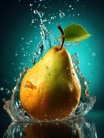 Fresh, delicious and delicious fragrance pearsの写真素材