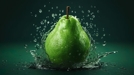 Fresh, delicious and delicious fragrance pearsの写真素材