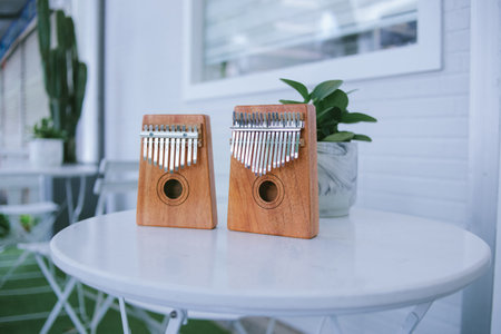 famous musical instrument kalimbaの写真素材