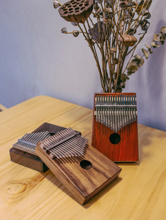 famous musical instrument kalimbaの写真素材