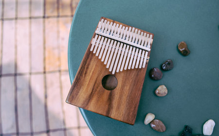 famous musical instrument kalimbaの写真素材