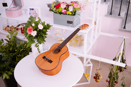Cute and compact instrument Yukriliの写真素材