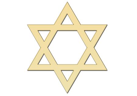 Golden David star