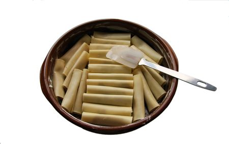 cooking caneloniの写真素材