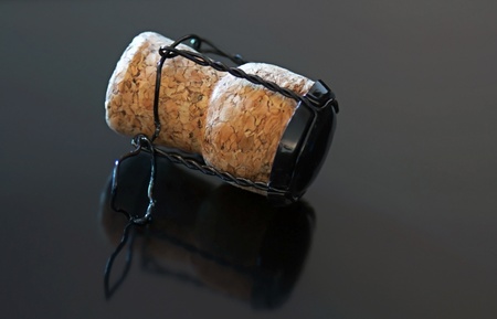 Champagne corkの写真素材