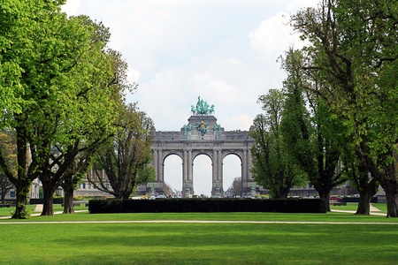fiftieth anniversary Gate Park in Brusselsの写真素材