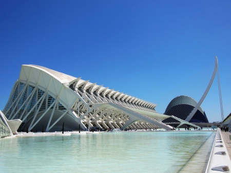 Sciences Museum in the city of arts and sciences in Valencia, Spainのeditorial素材