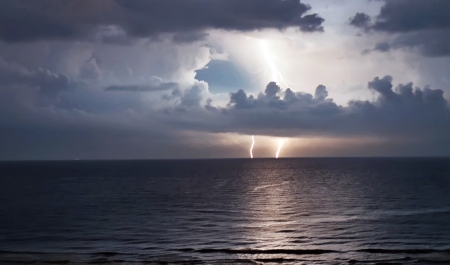 Storm in the ocean