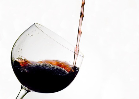 Cup of red wineの写真素材