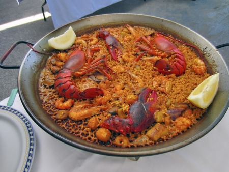 lobster Paella from Valencia, Spainの写真素材