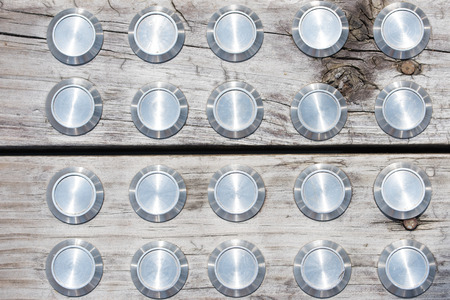 Wood Grain and metal Patternの写真素材