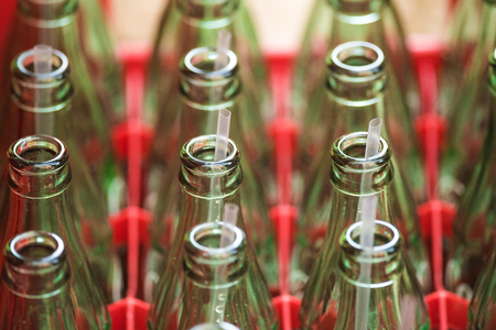 Bottles with Strawsの写真素材