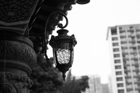 Chinese style temple roofの写真素材