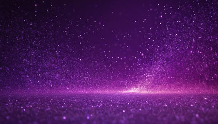 glitter vintage lights background. purple and black. de-focusedの素材