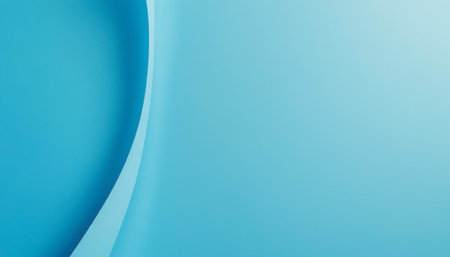 Abstract blue background with curved lines. 3d rendering, 3d illustration.の素材